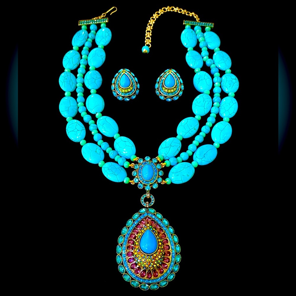 Heidi Daus Necklace and Earrings Set